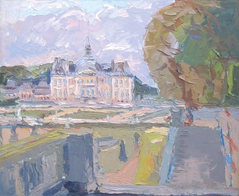 Park of Vaux-le-Vicomte. Oil on canvas, H 60 x W 73 cm (H 23.6 x W 28.7 inches). 2005