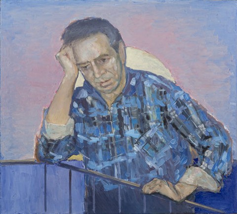 A Portrait of Vitaliy Vasilievich Kuzmin. Oil on canvas, H 90 x W 100 cm (H 35.4 x W 39.4 inches). 2003